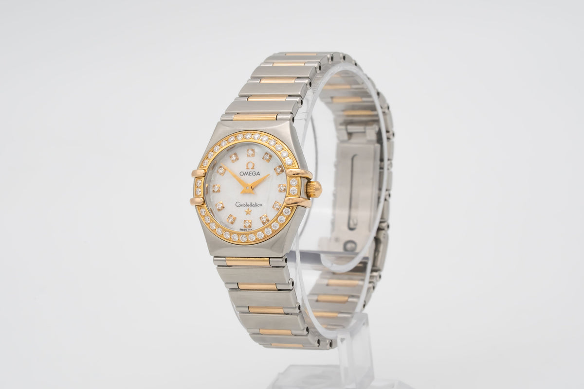 Omega Constellation Ladies Lady Diamonds Stahl Rosegold 750 Diamanten