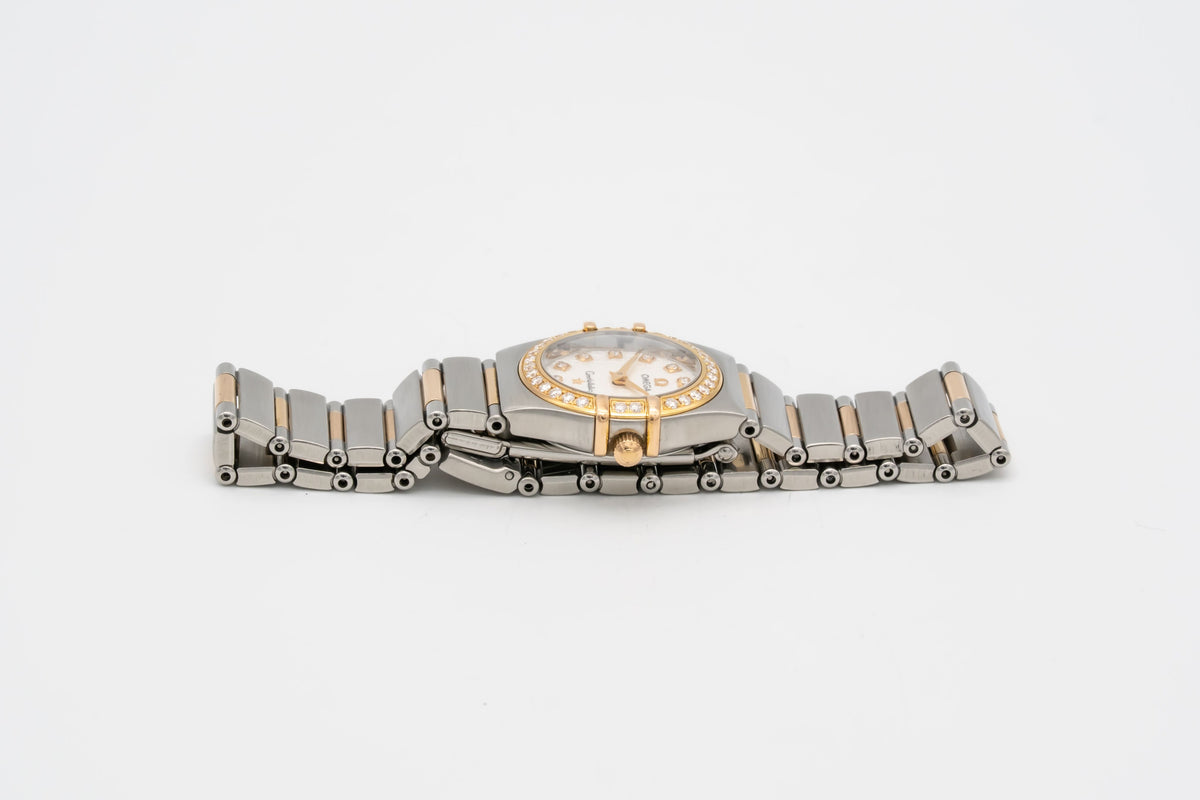 Omega Constellation Ladies Lady Diamonds Stahl Rosegold 750 Diamanten