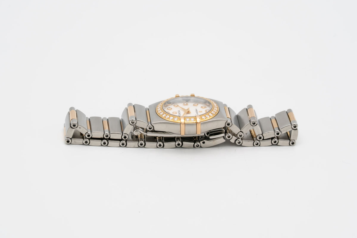 Omega Constellation Ladies Lady Diamonds Stahl Rosegold 750 Diamanten