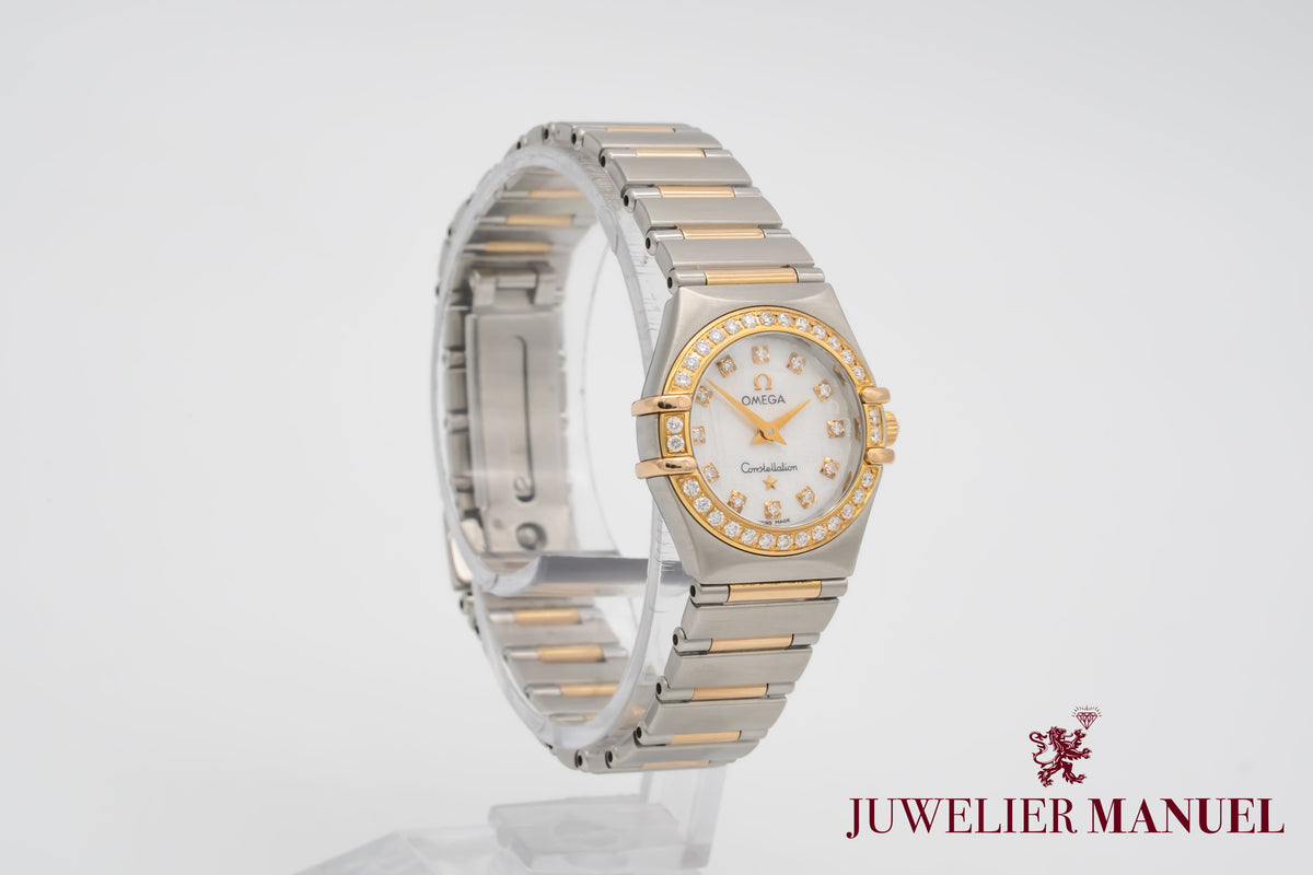 Omega Constellation Ladies Lady Diamonds Stahl Rosegold 750 Diamanten