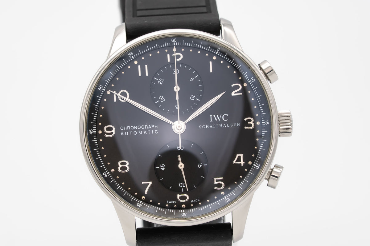 IWC Portugieser Chronograph IW371447 Portuguese Stahl Automatik 41mm Papers