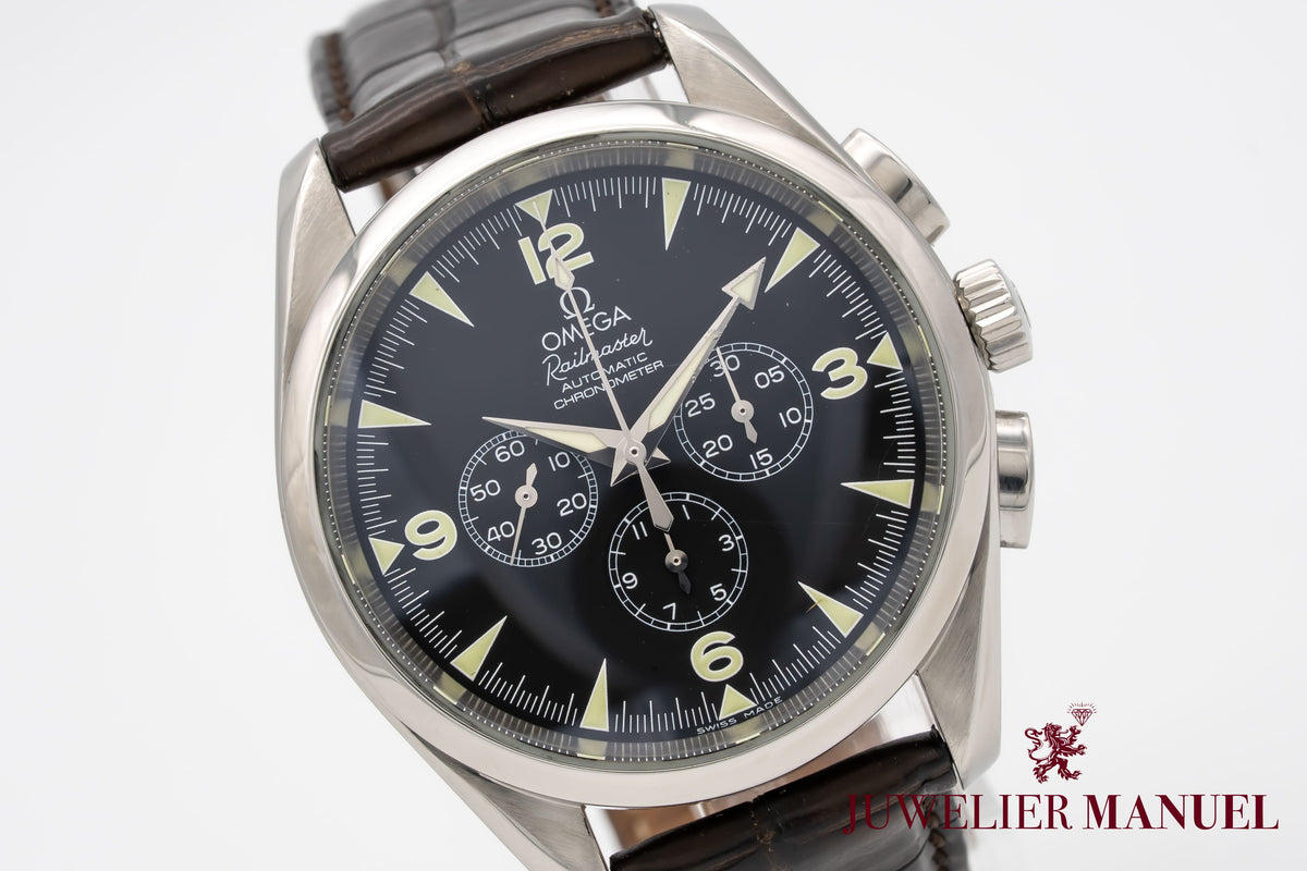 Omega Seamaster Railmaster 2812.52.37 Chronograph Stahl Automatik 42mm