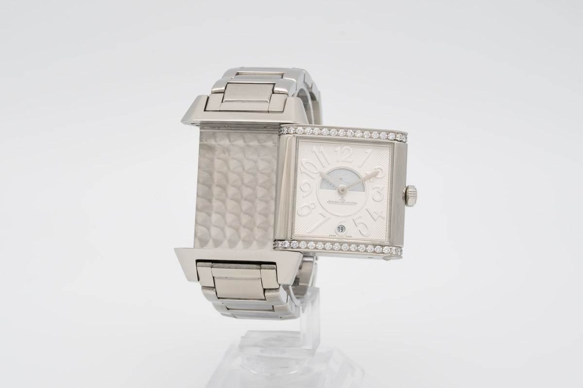 Jaeger-LeCoultre Reverso Squadra Duetto 235.8.76 Factory Diamonds Stainless Steel Automatic