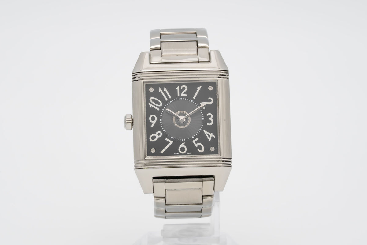 Jaeger-LeCoultre Reverso Squadra Duetto 235.8.76 Factory Diamonds Stainless Steel Automatic