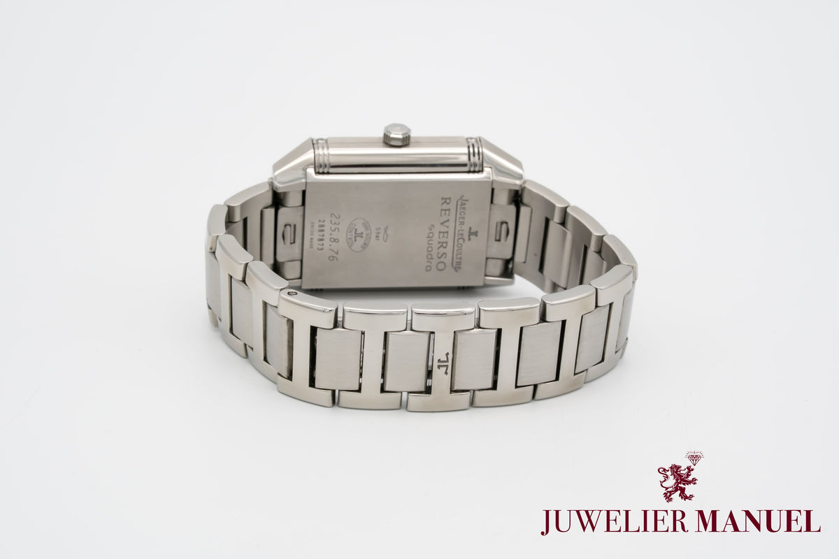 Jaeger-LeCoultre Reverso Squadra Duetto 235.8.76 Factory Diamonds Stainless Steel Automatic