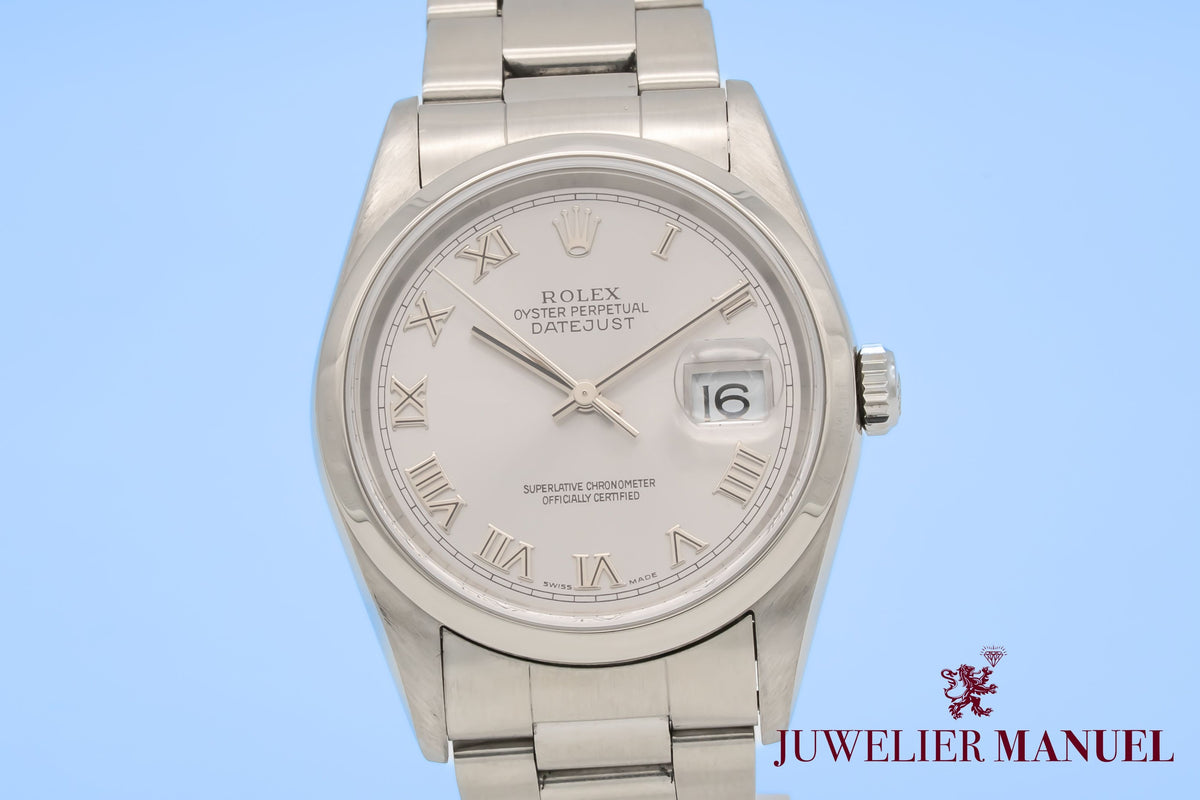 Rolex Datejust 36 16200 No Holes Stainless Steel Automatic 2005