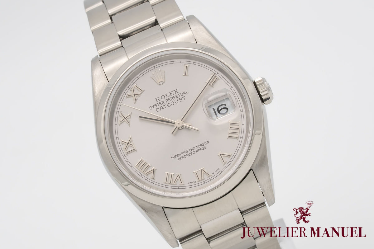 Rolex Datejust 36 16200 No Holes Stainless Steel Automatic 2005
