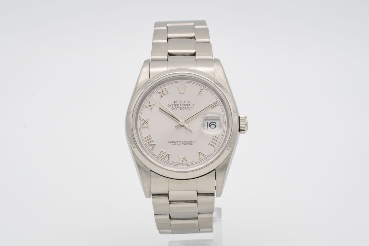 Rolex Datejust 36 16200 No Holes Stainless Steel Automatic 2005