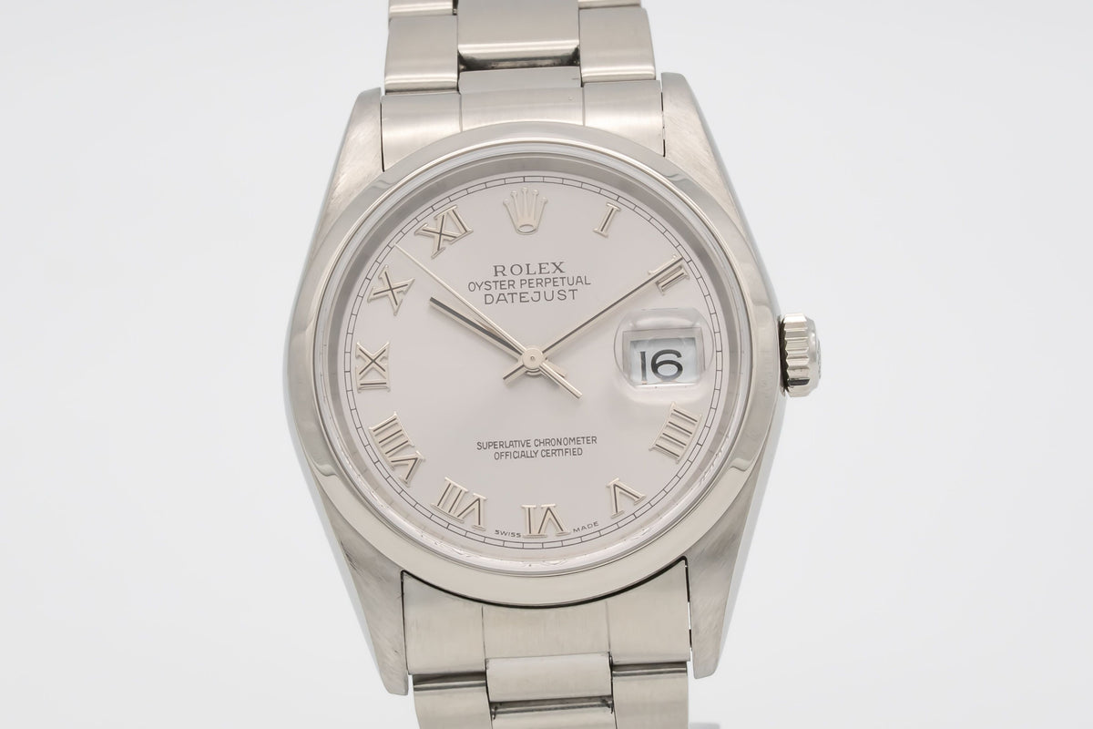 Rolex Datejust 36 16200 No Holes Stainless Steel Automatic 2005