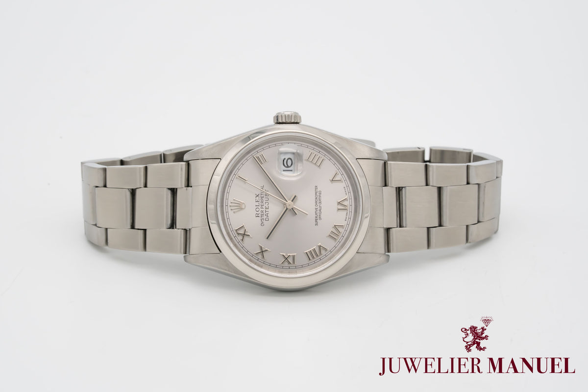 Rolex Datejust 36 16200 No Holes Stainless Steel Automatic 2005