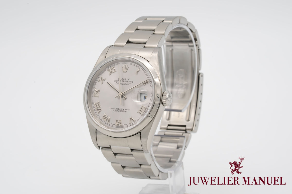 Rolex Datejust 36 16200 No Holes Stainless Steel Automatic 2005