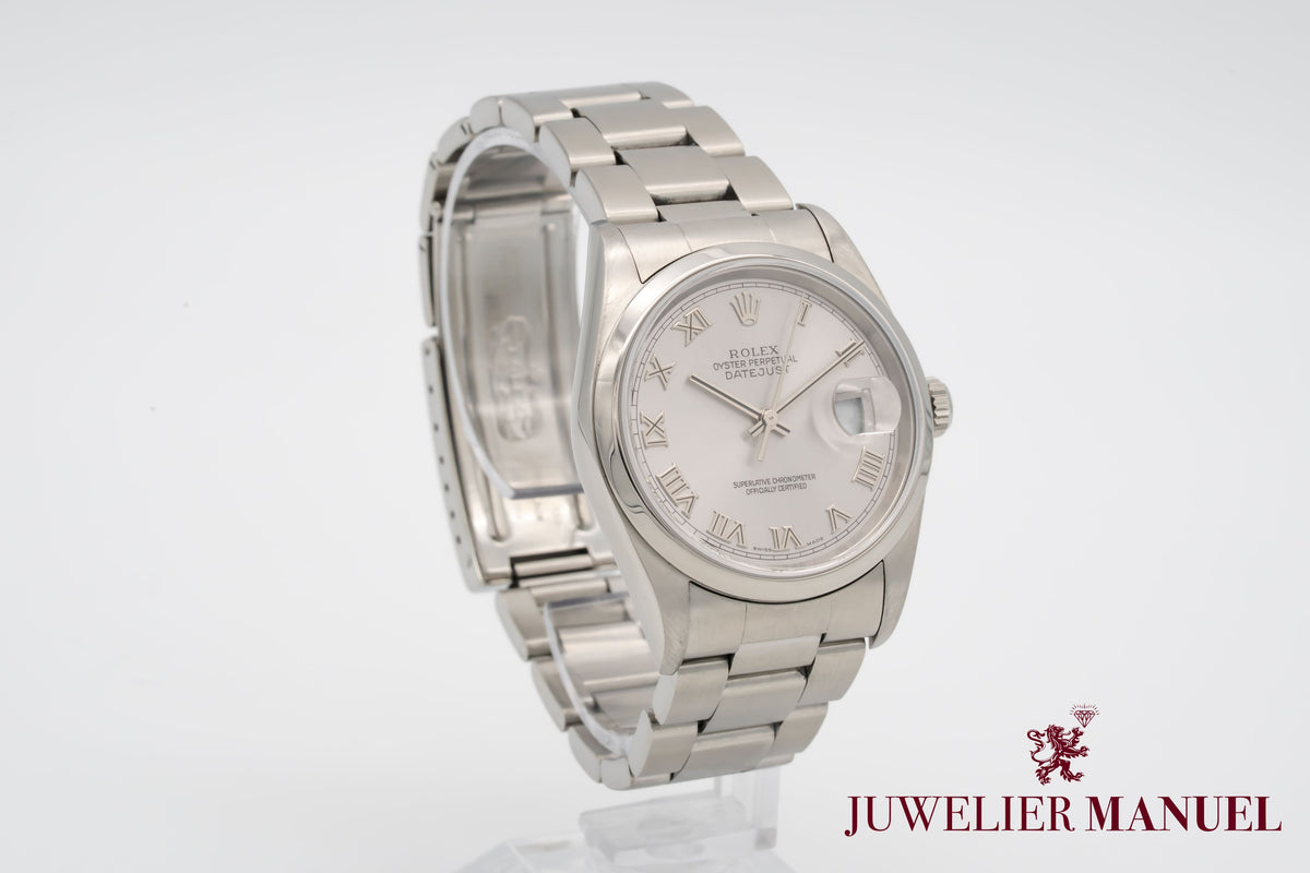 Rolex Datejust 36 16200 No Holes Stainless Steel Automatic 2005