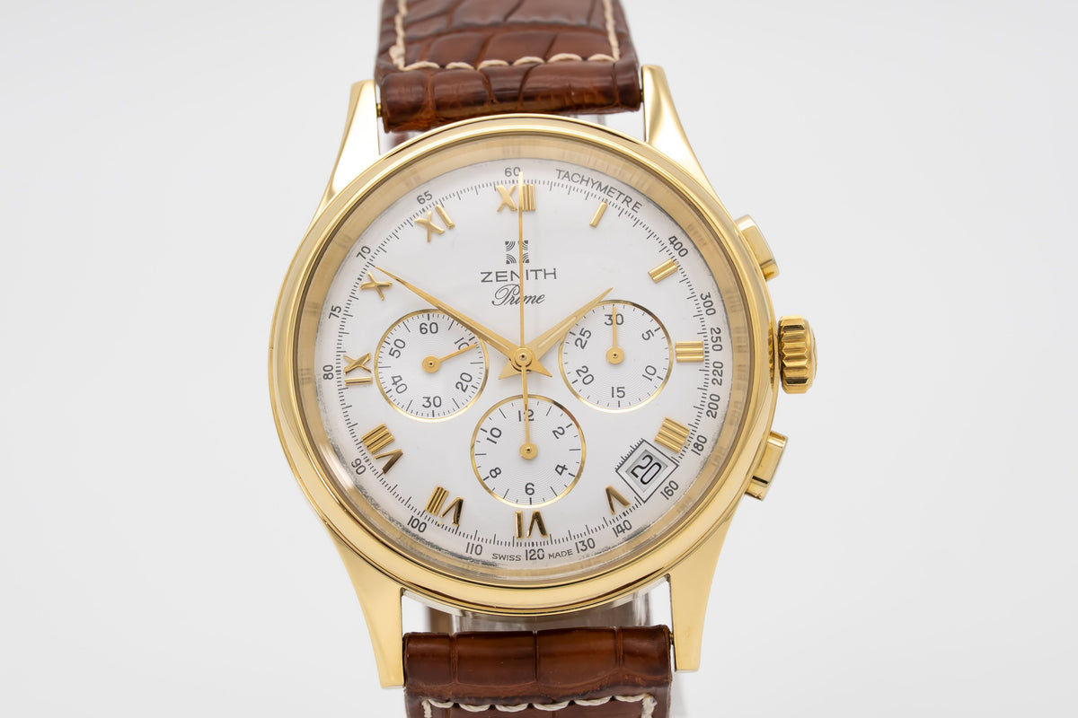 Zenith Prime 18 Karat Yellow Gold Manual Winding 38mm Gelbgold 750