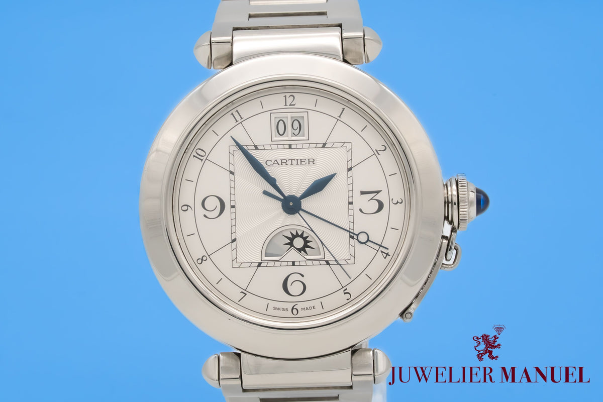 Cartier Pasha W31093M7 Night & Day Stainless Steel Automatic 42mm