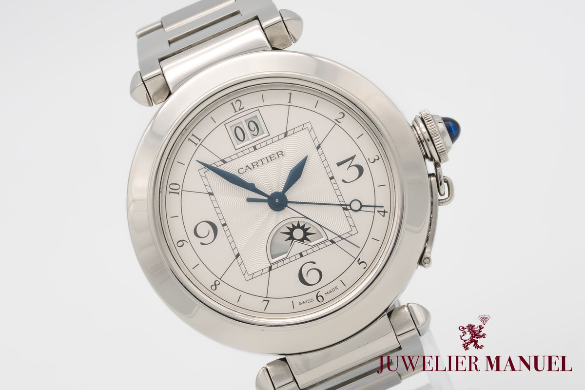 Cartier Pasha W31093M7 Night & Day Stainless Steel Automatic 42mm