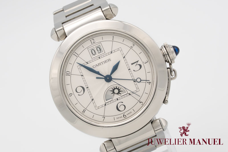 Cartier Pasha W31093M7 Night & Day Stainless Steel Automatic 42mm
