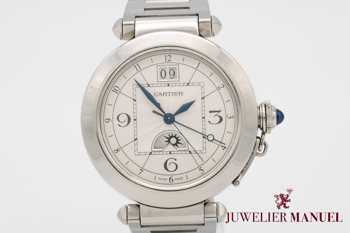 Cartier Pasha W31093M7 Night & Day Stainless Steel Automatic 42mm