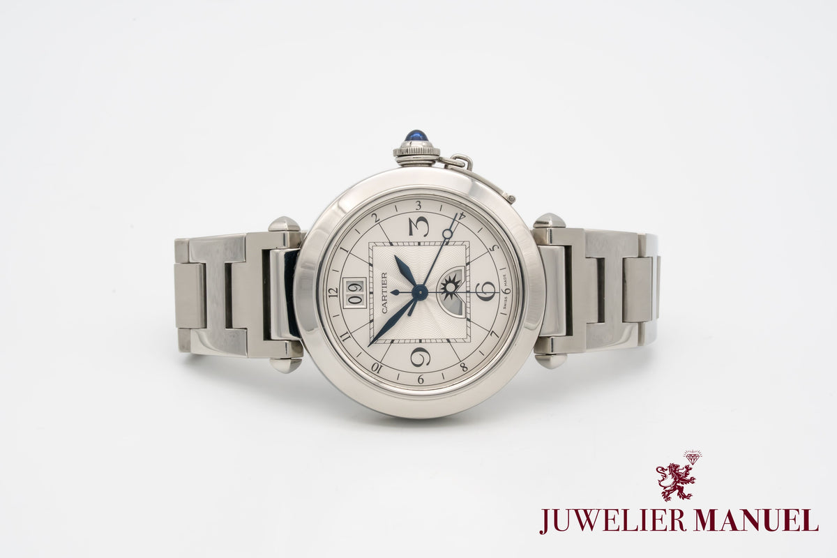 Cartier Pasha W31093M7 Night & Day Stainless Steel Automatic 42mm