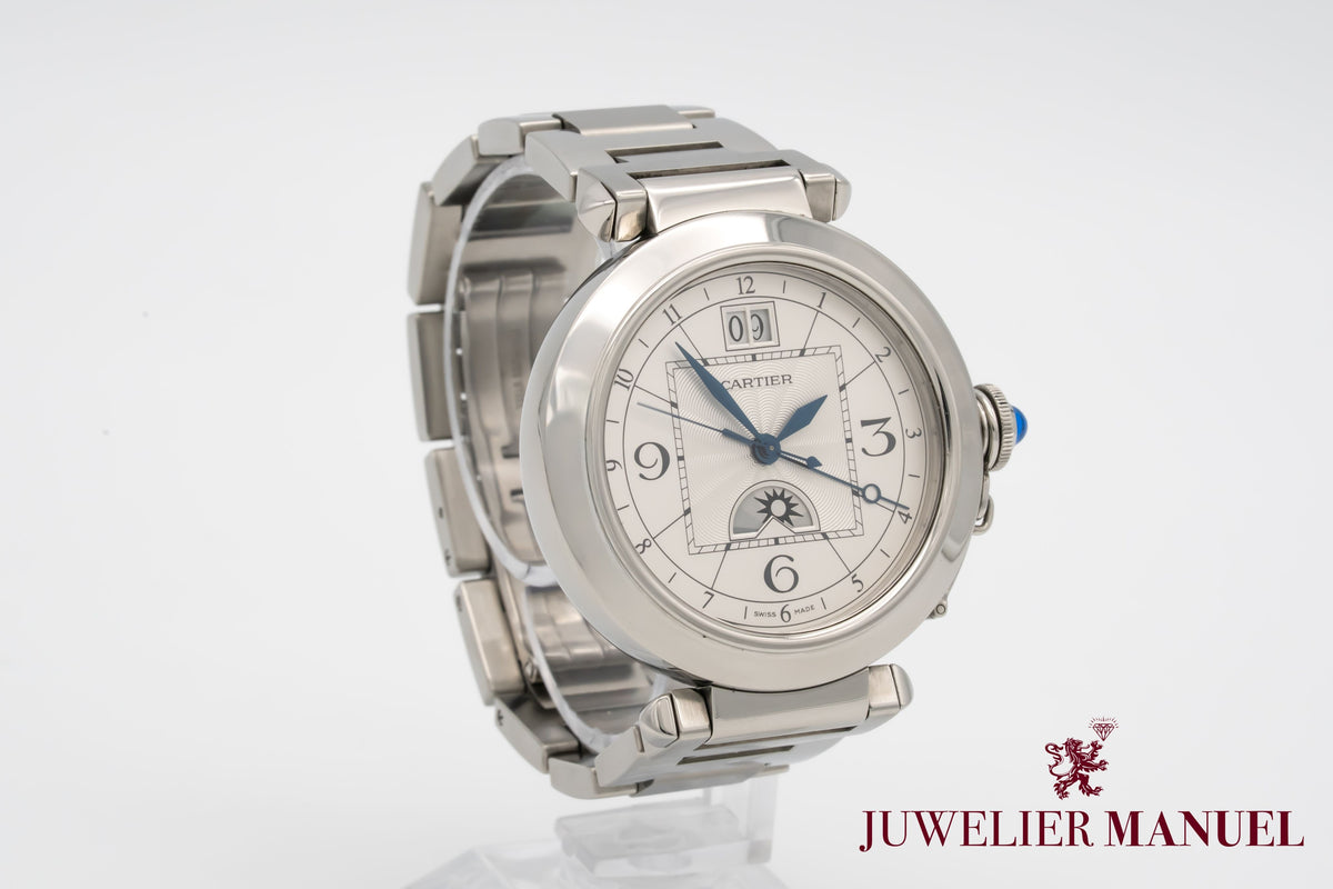 Cartier Pasha W31093M7 Night & Day Stainless Steel Automatic 42mm