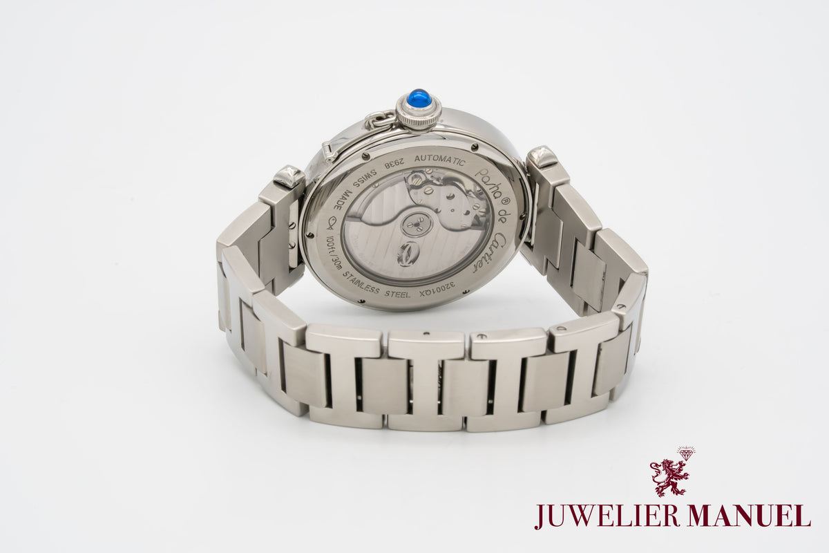 Cartier Pasha W31093M7 Night & Day Stainless Steel Automatic 42mm