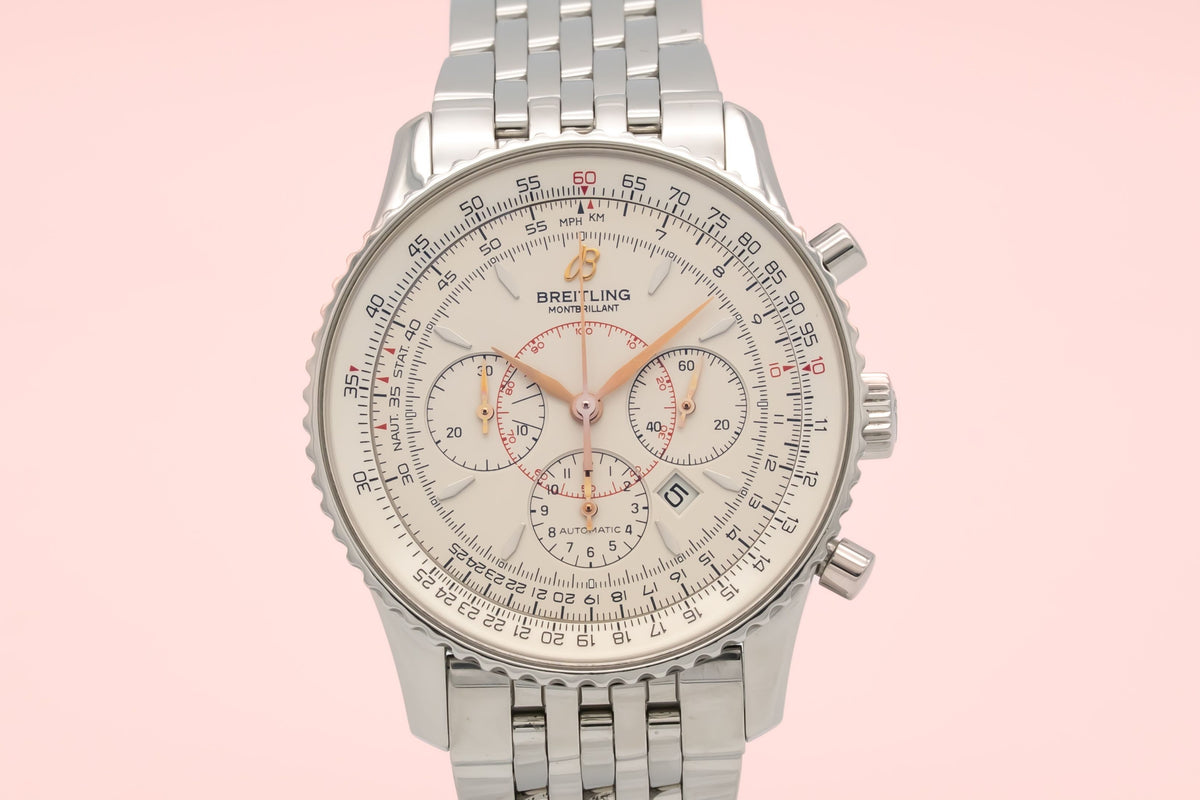 Breitling Montbrillant Navitimer A41370 Chronograph Stahl Automatik 38mm Papers