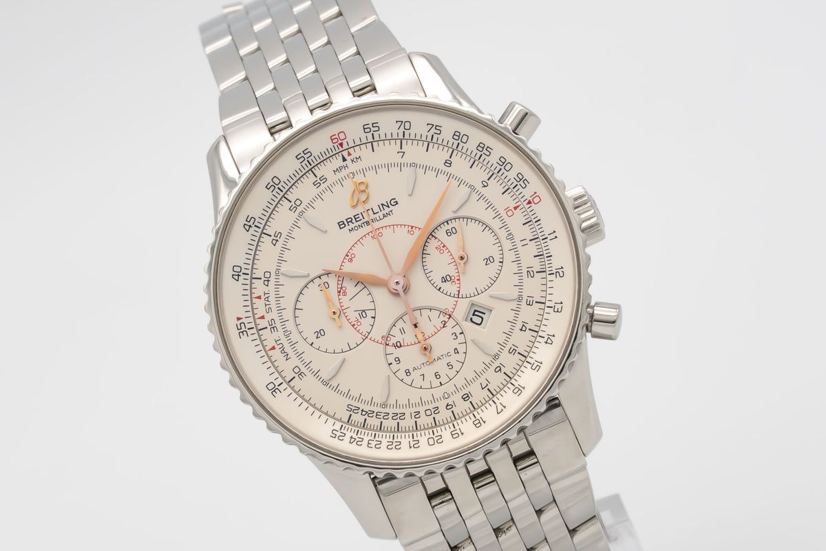 Breitling Montbrillant Navitimer A41370 Chronograph Stahl Automatik 38mm Papers
