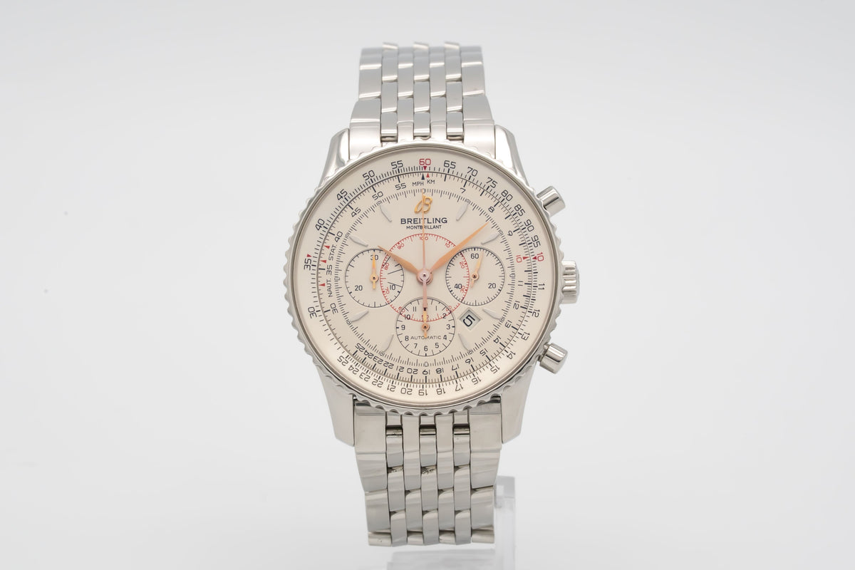 Breitling Montbrillant Navitimer A41370 Chronograph Stahl Automatik 38mm Papers