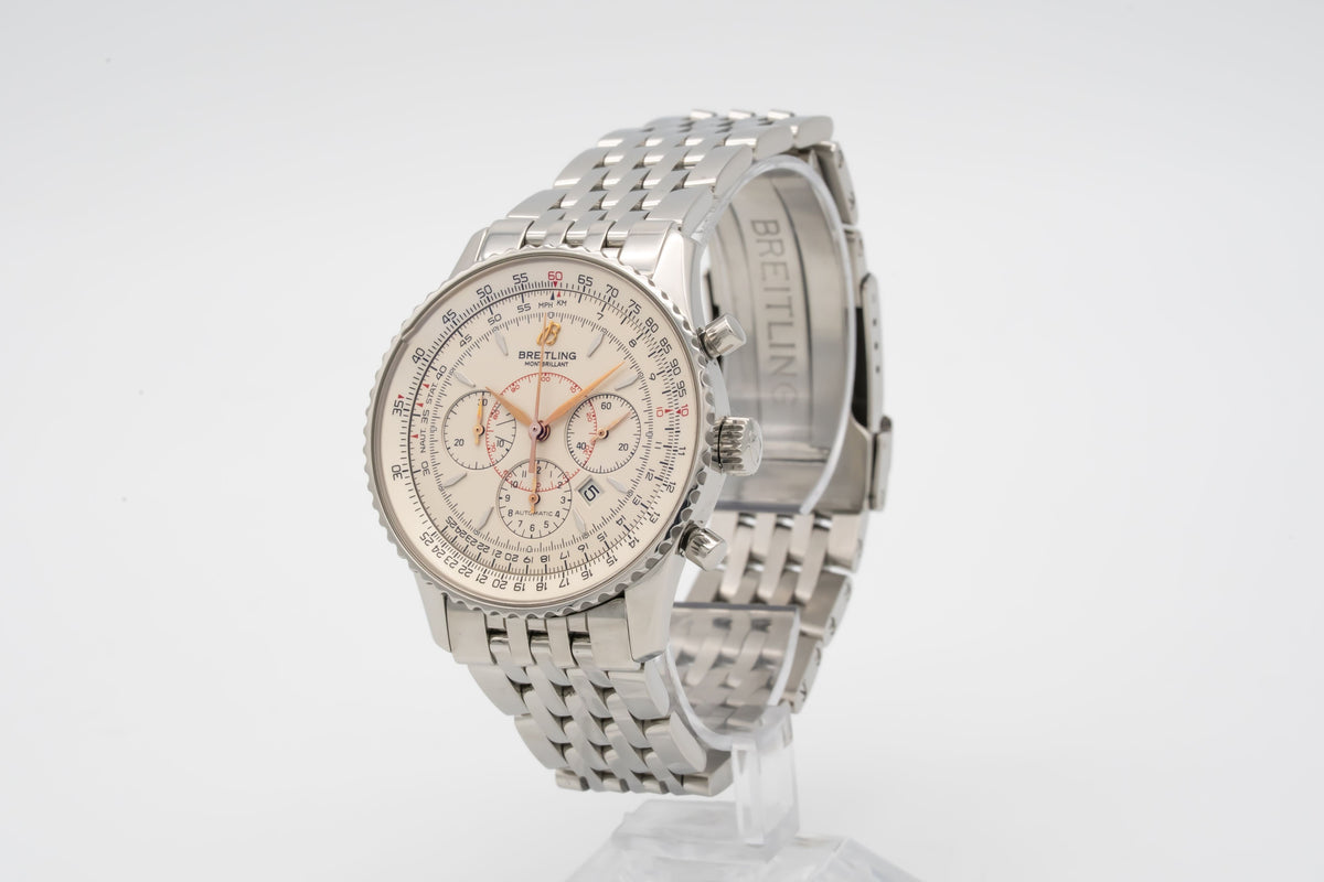 Breitling Montbrillant Navitimer A41370 Chronograph Stahl Automatik 38mm Papers