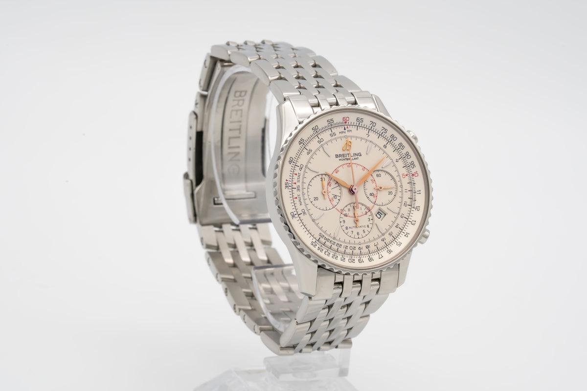 Breitling Montbrillant Navitimer A41370 Chronograph Stahl Automatik 38mm Papers
