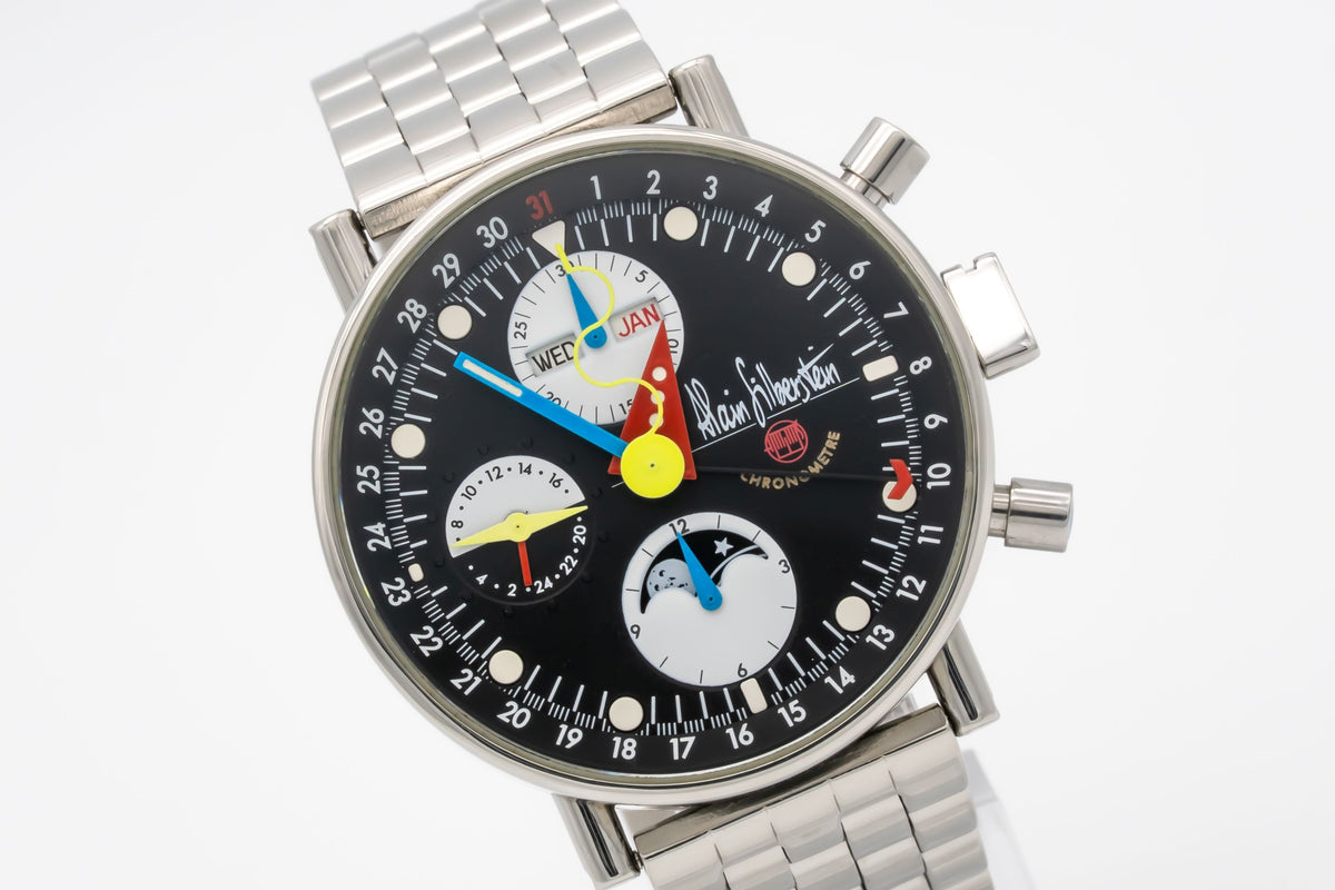 Alain Silberstein Bauhaus Krono 2 Chronograph Limited Edition Stahl Automatik 38mm