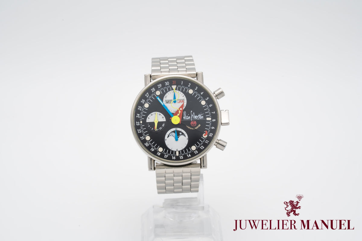Alain Silberstein Bauhaus Krono 2 Chronograph Limited Edition Stahl Automatik 38mm