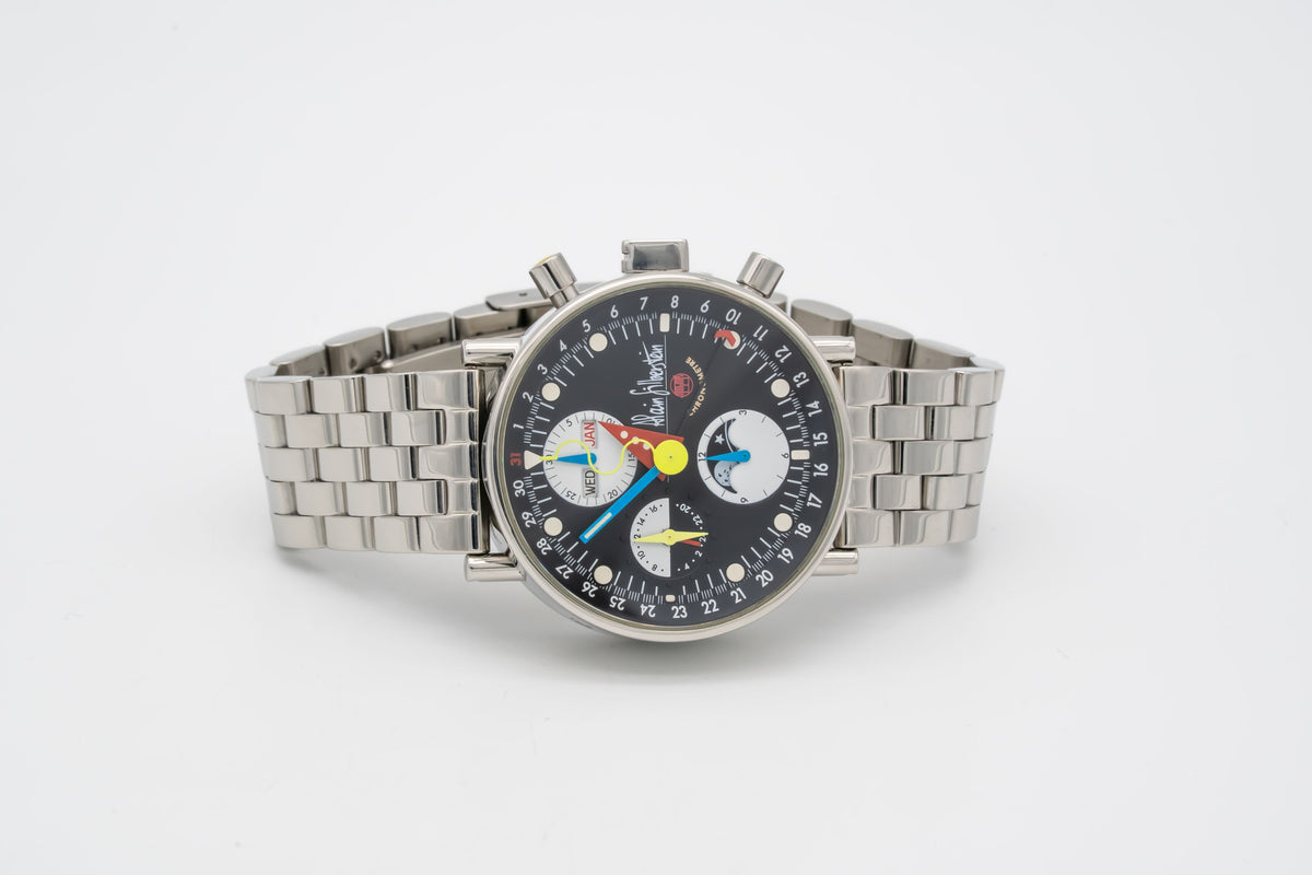 Alain Silberstein Bauhaus Krono 2 Chronograph Limited Edition Stahl Automatik 38mm