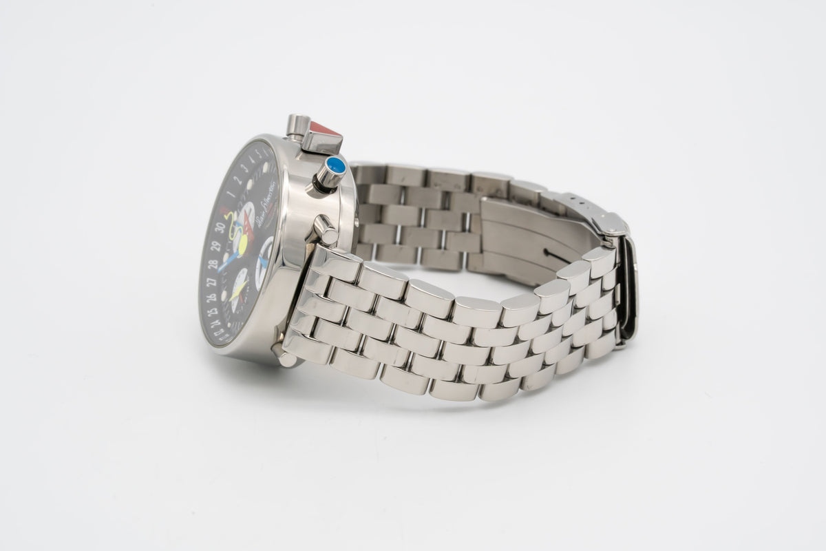 Alain Silberstein Bauhaus Krono 2 Chronograph Limited Edition Stahl Automatik 38mm