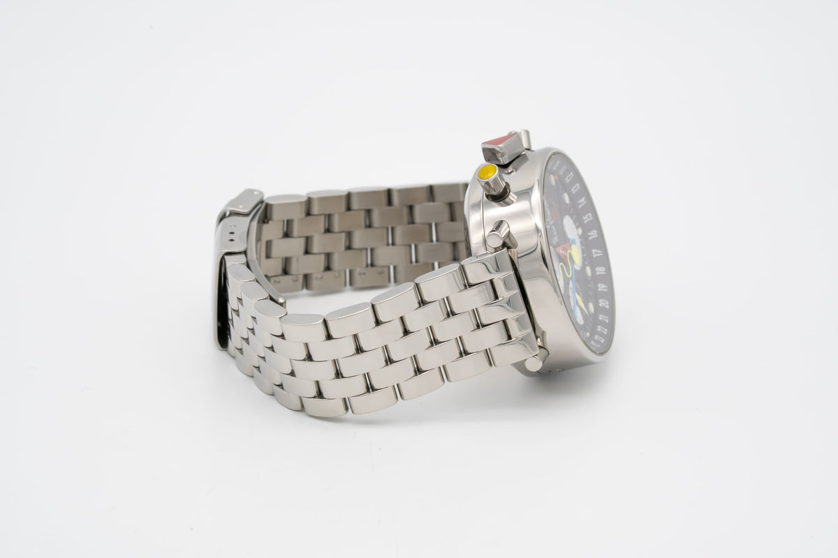 Alain Silberstein Bauhaus Krono 2 Chronograph Limited Edition Stahl Automatik 38mm
