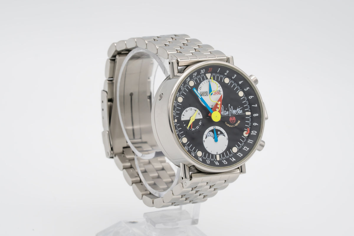 Alain Silberstein Bauhaus Krono 2 Chronograph Limited Edition Stahl Automatik 38mm