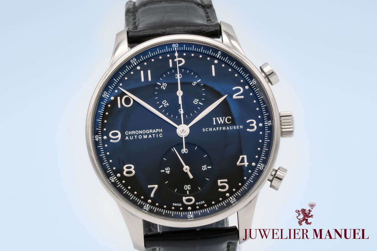 IWC Portugieser Chronograph IW371438 Stahl Automatik 41mm Papers