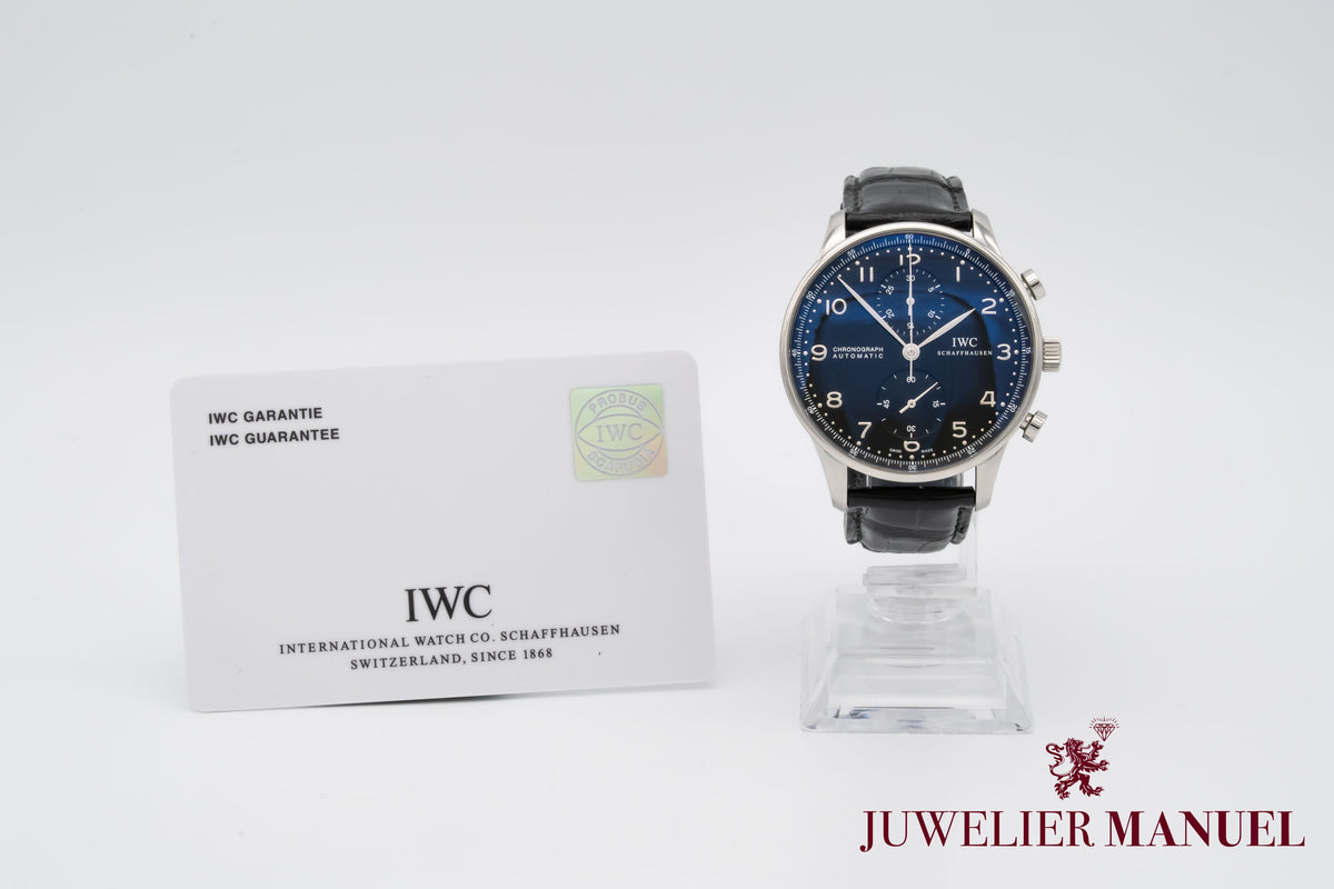 IWC Portugieser Chronograph IW371438 Stahl Automatik 41mm Papers