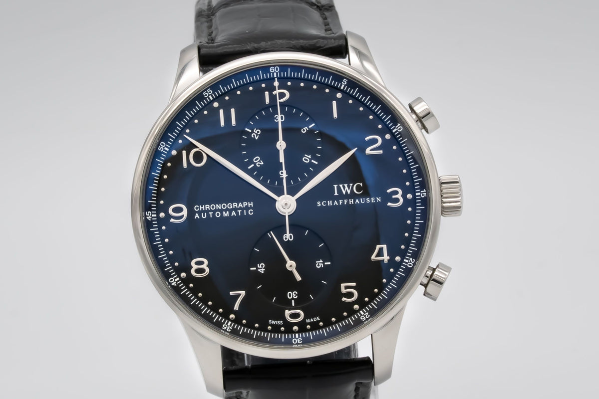 IWC Portugieser Chronograph IW371438 Stahl Automatik 41mm Papers