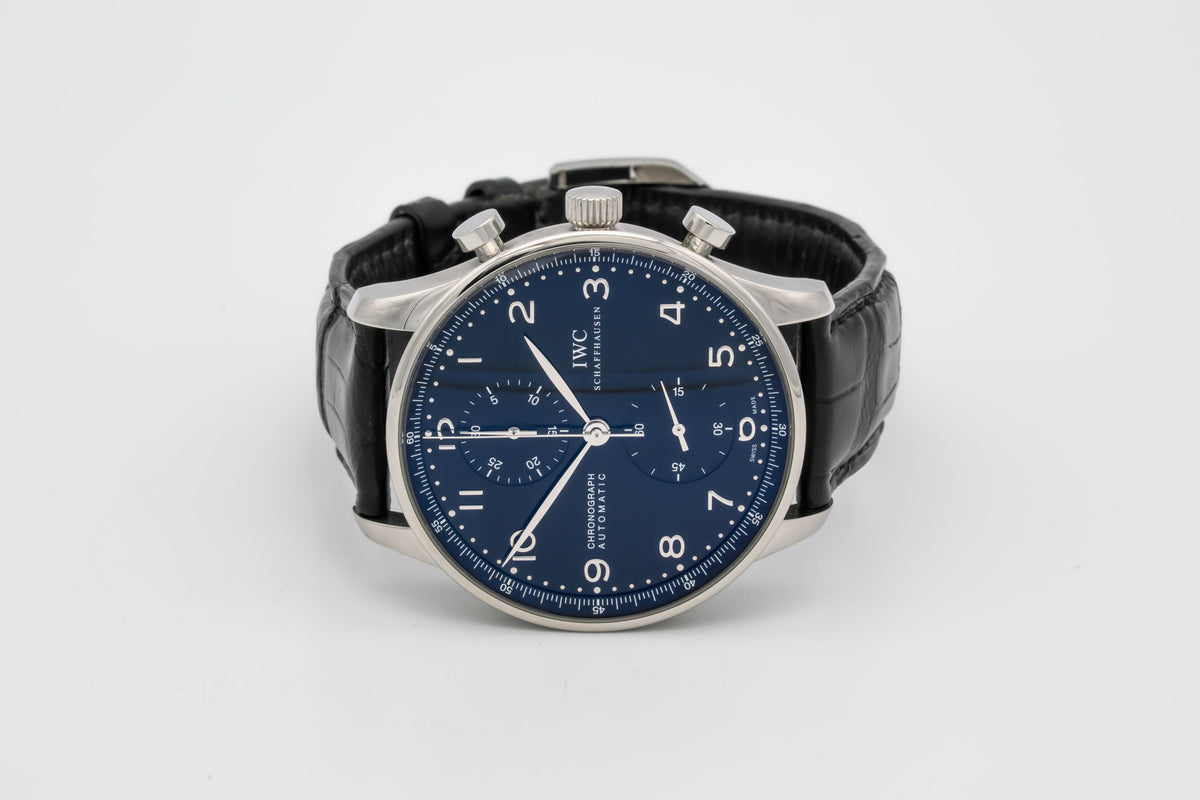 IWC Portugieser Chronograph IW371438 Stahl Automatik 41mm Papers