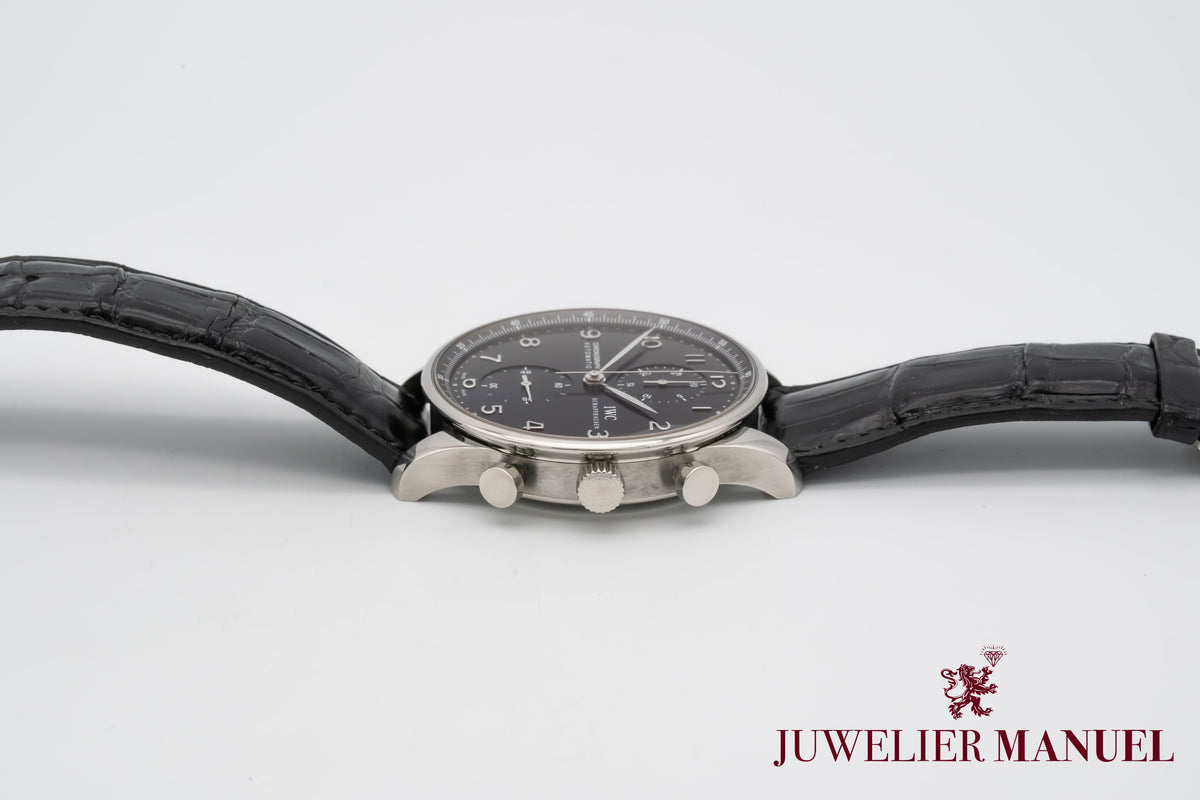 IWC Portugieser Chronograph IW371438 Stahl Automatik 41mm Papers
