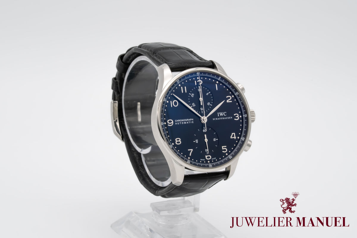 IWC Portugieser Chronograph IW371438 Stahl Automatik 41mm Papers