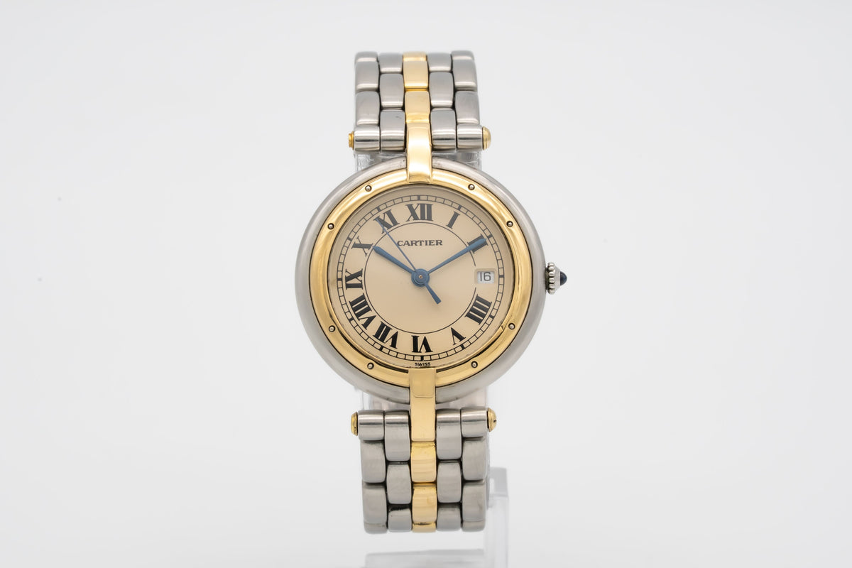 Cartier Cougar Panthere Ronde Medium 30mm 183964 Stahl Gelbgold 750
