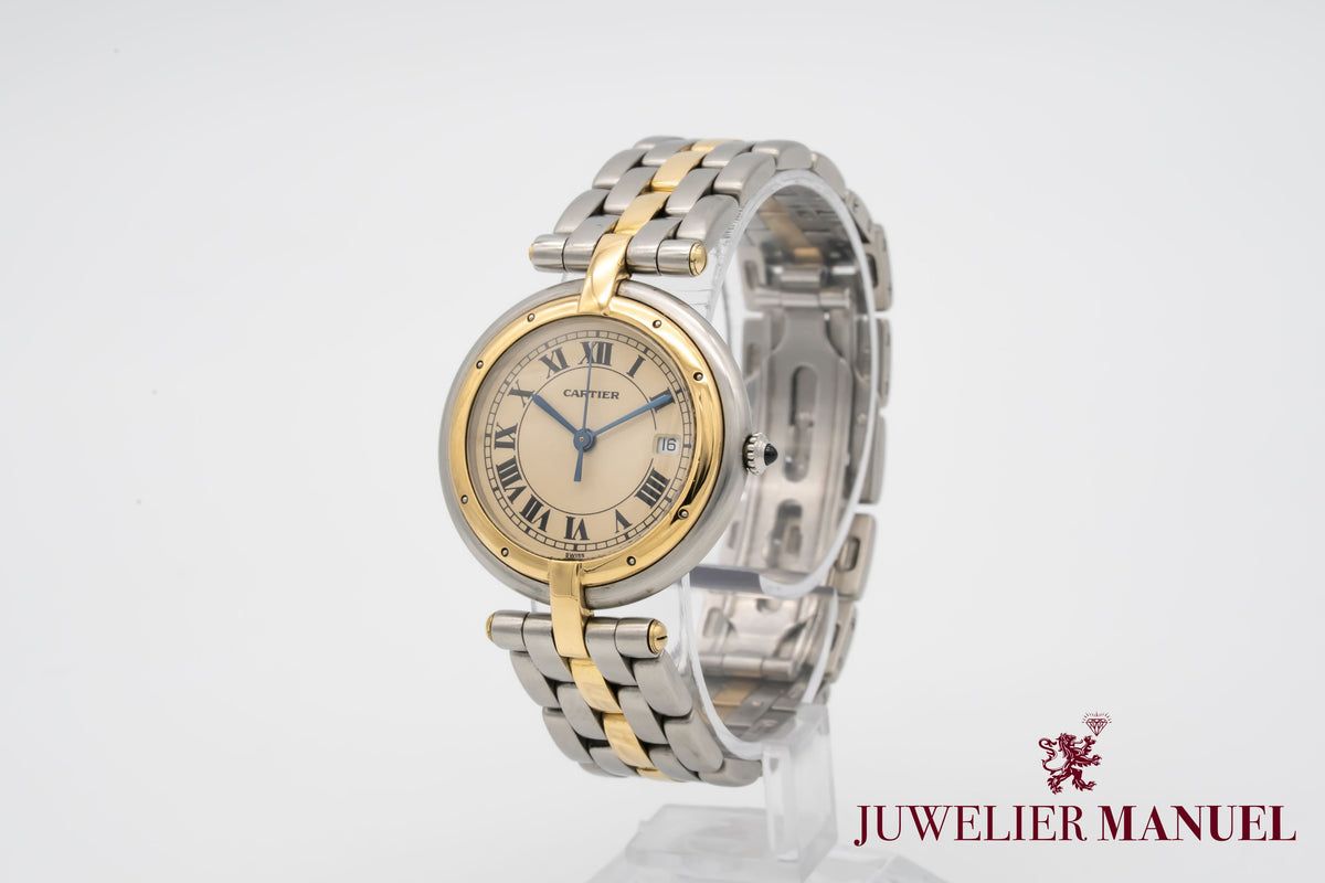 Cartier Cougar Panthere Ronde Medium 30mm 183964 Stahl Gelbgold 750
