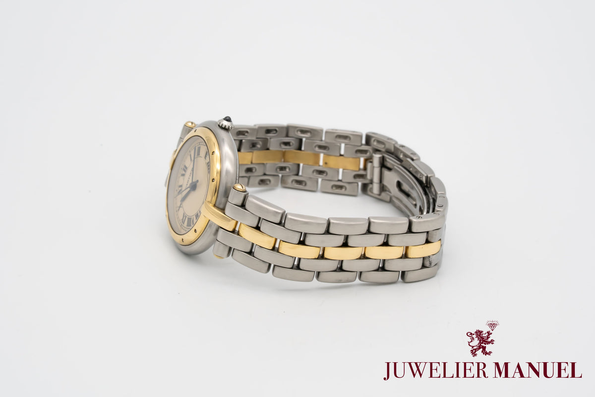 Cartier Cougar Panthere Ronde Medium 30mm 183964 Stahl Gelbgold 750