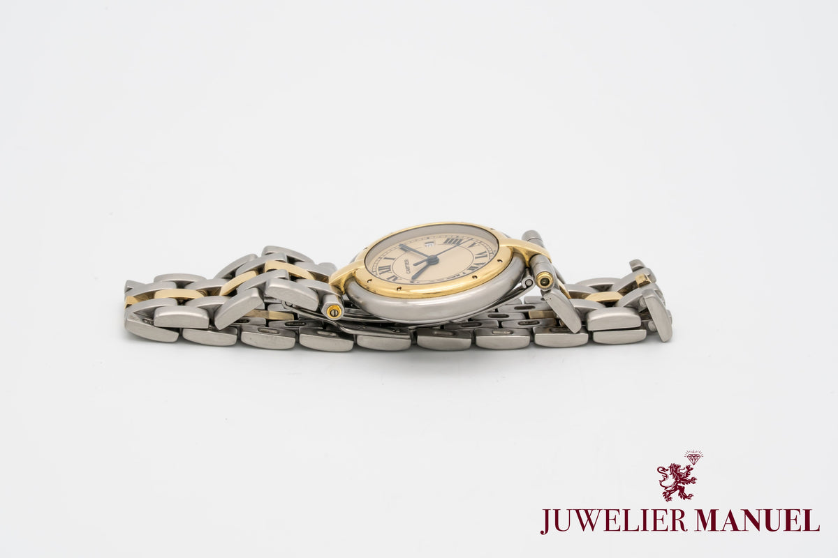 Cartier Cougar Panthere Ronde Medium 30mm 183964 Stahl Gelbgold 750