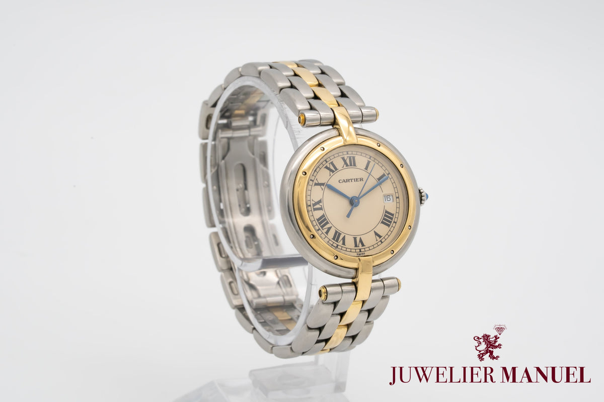 Cartier Cougar Panthere Ronde Medium 30mm 183964 Stahl Gelbgold 750