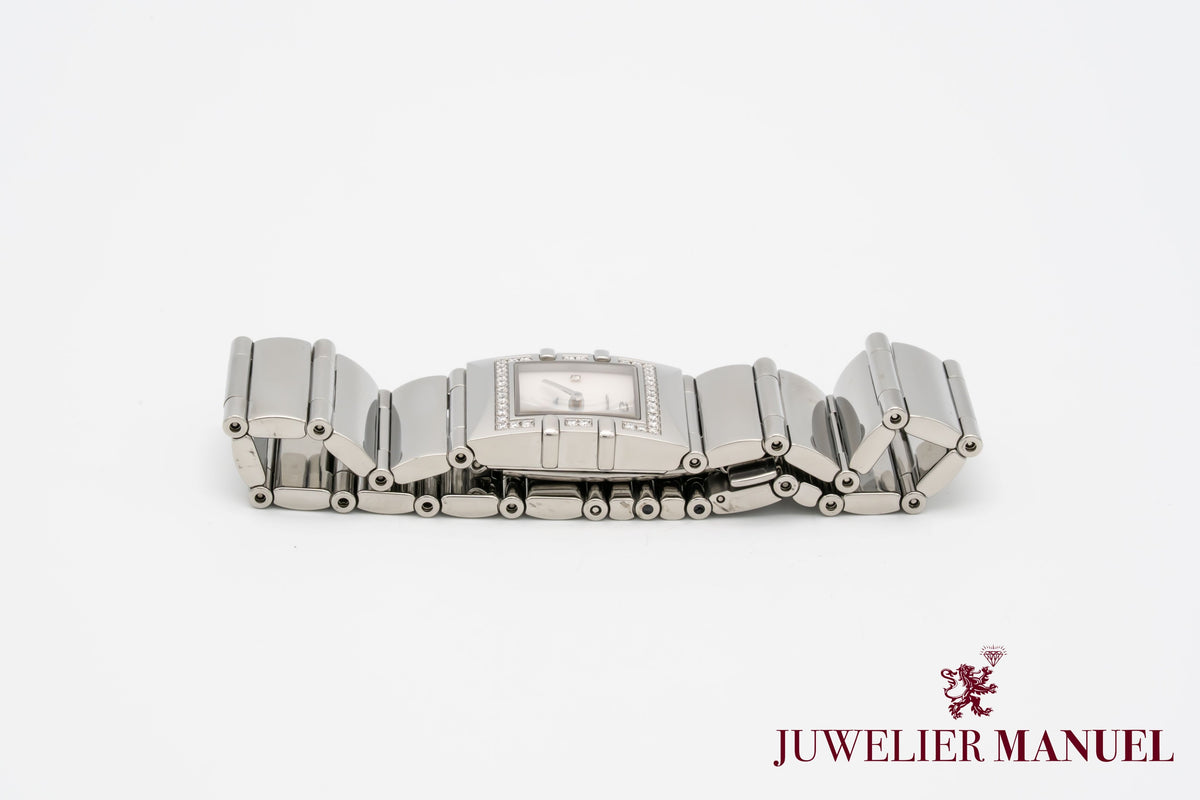 Omega Constellation Quadra 1528.76.00 Factory Diamonds MOP Stainless Steel
