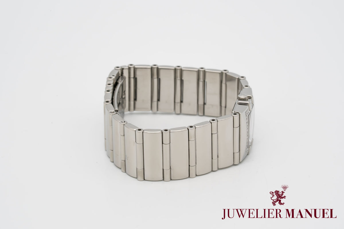 Omega Constellation Quadra 1528.76.00 Factory Diamonds MOP Stainless Steel