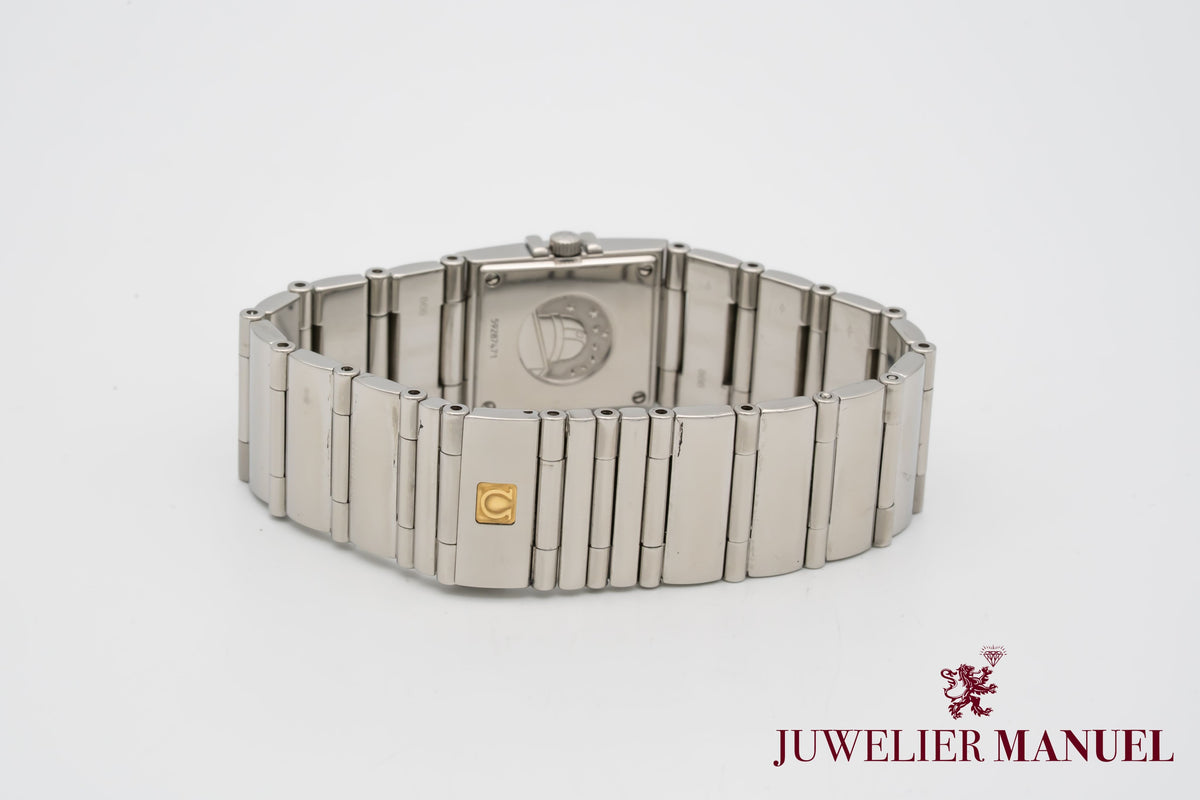 Omega Constellation Quadra 1528.76.00 Factory Diamonds MOP Stainless Steel
