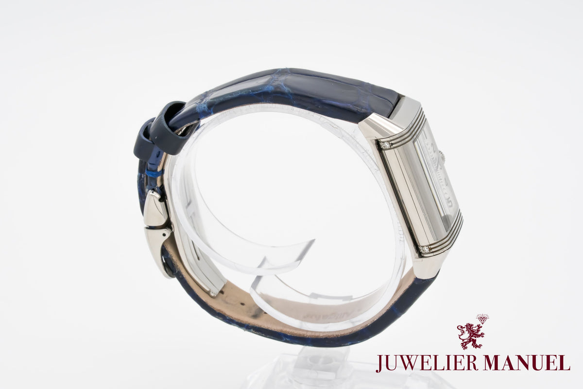 Jaeger-LeCoultre Reverso Classic Medium Duetto Q2588422 Factory Diamonds Stainless Steel Manual Winding